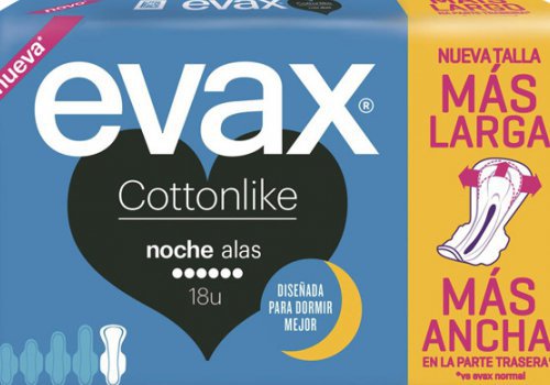 Cupón descuento de 1€ en las compresas Evax Noche